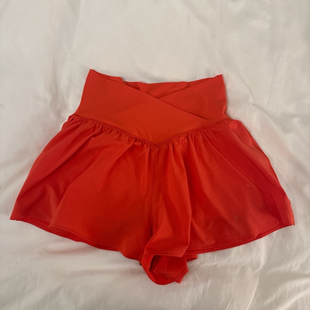 Aerie Vibrant Red Skorts
